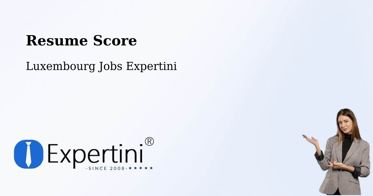 Resume Score & Job Description Match Tool – Wincrange - Luxembourg Jobs Expertini
